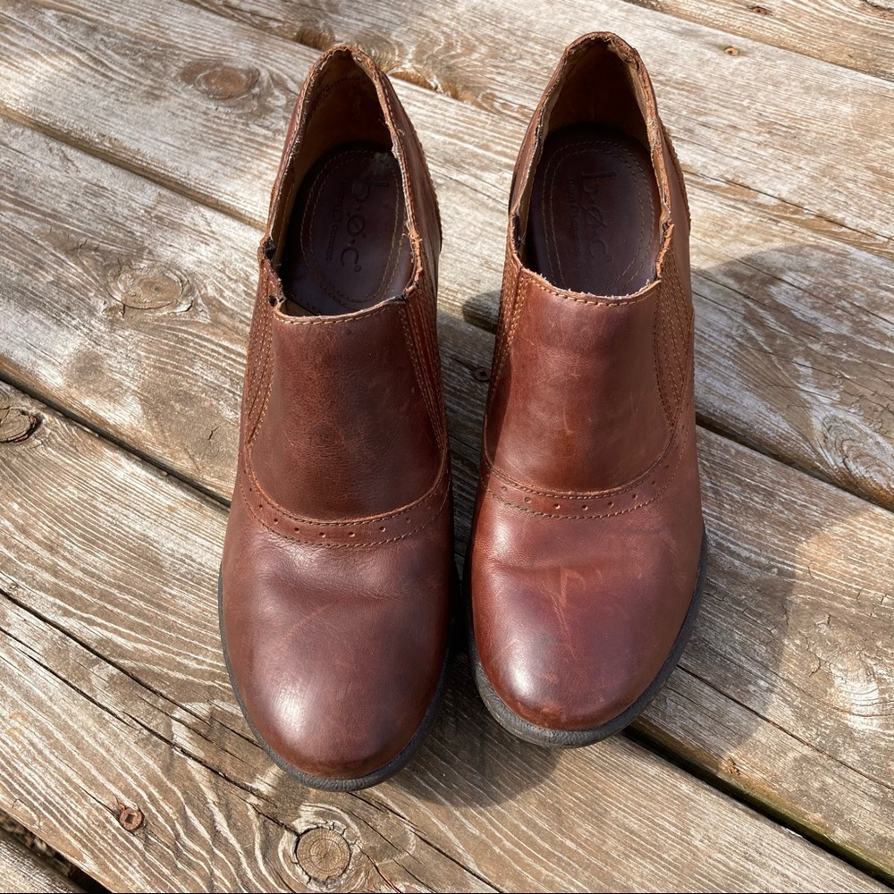 BORN Leather Ankle Boot